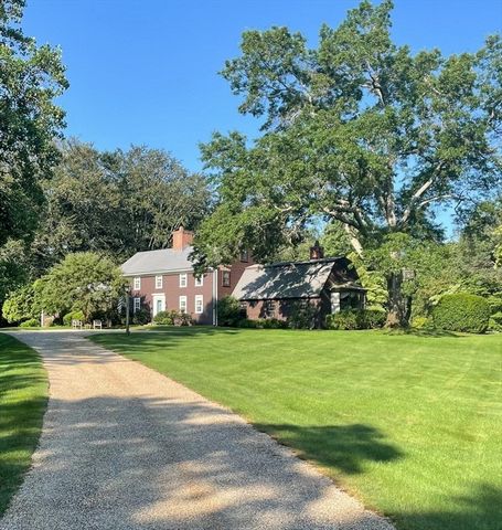 Only a few have had the pleasure of owning this home. Set on 3.75 acres, including a separate building lot for future possibilities. The original part of the house is reportedly one of the oldest homes in Hamilton, circa 1710. Disassembled and rebuil...