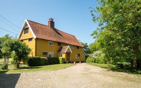 Captivating Period Home. Discover rural living at its finest in this remarkable Grade II listed home. Set in 3.58 acres (stms) in the serene outskirts of a well-served Suffolk village, it offers breathtaking countryside vistas and easy access to pict...