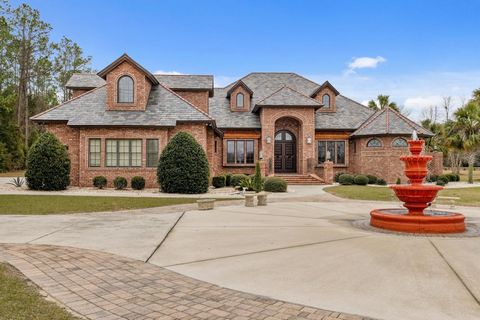 Custom built luxury entertainer's dream home on four acres with one attached and two detached garages. Slate tile roof, copper flashings and fascia, masonry fireplace and circular driveway around a fountain. All brick home with a grand entrance into ...
