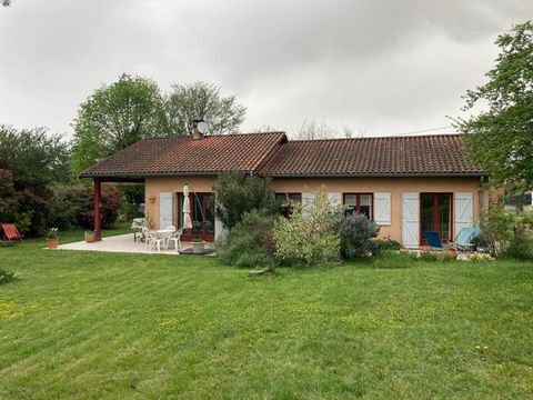 Exclusive single-storey villa. In the town of St Didier-de-Formans, come and discover this single-storey house with a living area of 107m² which is completed by a garage of more than 20m². The house is healthy and set on a garden plot of 1200m². It i...
