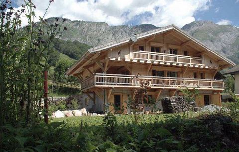 This lovely large Savoyard chalet was built in 2012 by Chalets Bertrand (a well respected local builder). It is located by a river in a beautiful setting within Abondance Richebourg. The property is easily accessible, in the immediate vicinity of hik...