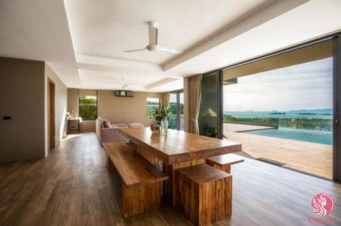 This extensive and modern Koh Samui villa for sale with stunning panoramic 180 degree views and salt water infinity edge swimming pool is well positioned in one of the most sought after locations on Koh Samui, Plai Laem. The beautiful beach of Choeng...