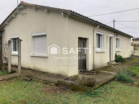 Bien rare! Découvrez cette maison individuelle non mitoyenne de plain-pied de 71 m² habitables en l'état ainsi qu'un garage de 14m2, située dans un quartier calme et recherché, à proximité de toutes les commodités. Elle se compose d'un hall d'entrée ...