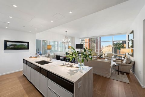 Residence 21A is a stunning 2-bedroom, 2.5-bathroom corner home offering breathtaking views of the Manhattan skyline. Spanning 1,625 square feet, this residence is a modern sanctuary with luxury finishes and sophisticated design. Features include 7-i...