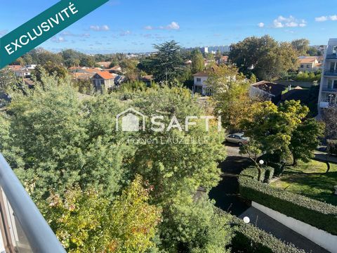 CAUDERAN CENTRE / LIGNE G, BUS 73, 02 / T4 3CHBRES / RESIEDENCE VERDOYANTE / DERNIER ETAGE / CAVE / PARKING !