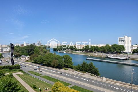 Bel appartement avec vue sur la Seine, balcon et stationnement