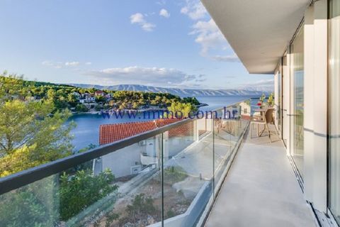 Newly built exceptional villa on the island of Hvar for sale. It is located in a prime location in a small, quiet bay and has two floors connected by an internal wooden staircase with a glass handrail. The ground floor consists of an extremely spacio...