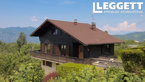 A21607PAJ73 - Perfectly located in the village of Pugny-Chatenod, between lake and mountains (Aix-les-Bains town center less than 10 minutes away and the Savoie Grand Revard ski resort at only 15 km). The chalet is located in a quiet cul-de-sac and o...