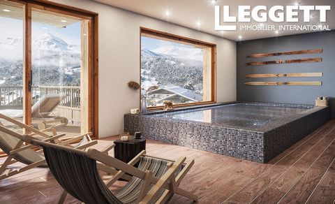 A22191NAS73 - This high quality two bedroom apartment is situated on the top floor of a luxury new development in the traditional resort of Notre Dame de Bellecombe. This beautiful ski in ski out property comes fully furnished and equipped to the hig...