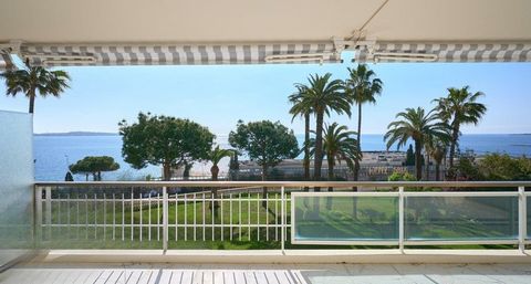 CANNES/VALLAURIS : Superbe appartement rénové en deuxième étage, de 100m² habitables, à la vue panoramique mer. Situé a l'entrée de Cannes et à quelques minutes de la croisette dans une résidence sécurisée avec gardien. Appartement de 3pièces. Compos...
