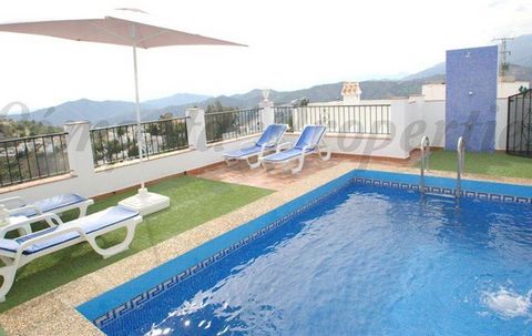 Only winter rental available. Charming holiday villa with private swimming pool in Spain. This villa is located within 2 kilometres from the village of Cómpeta and it has easy access mostly by concrete road. From the terrace it is possible to enjoy w...