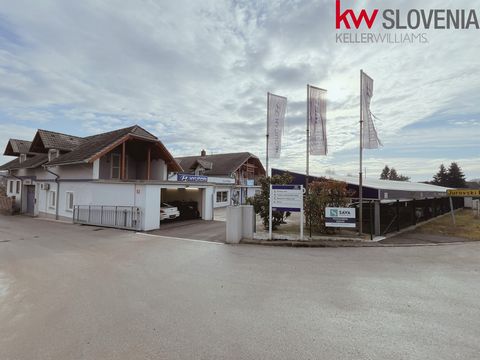 Commercial residential building. We offer you a unique opportunity to purchase a commercial residential building in the heart of Leonart in Slovenske gorice – a car showroom that combines spacious mechanical workshops, a car wash and two separate apa...