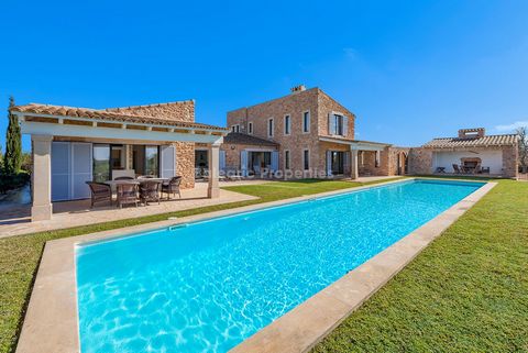 Stone-built luxury villa on a picturesque plot with large swimming pool in Ses Salines This outstanding country villa occupies a large plot of around 14.200m2, has been constructed to the highest standard, and is offered for sale in a peaceful area o...