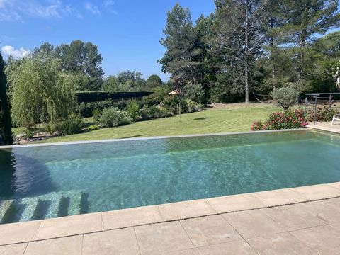 Property in a quiet neighborhood, south west facing on a lovely landscaped plot of 4058m2 adorned with superb heated infinity pool. The living spaces of this house are very well designed, Each of its 4 bedrooms has its own bathroom as well as a walk-...