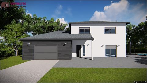 Bonjour Votre constructeur de proximité : Demeures Rhône-Alpes vous propose une projet de construction d'une maison de 100m2 + garage 21m2 des plans sur-mesure vous seront proposés (et nous pouvons construire une maison plus grande ou plus petite, bi...