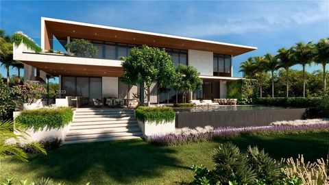 Discover a custom-built modern masterpiece with breathtaking bay views and spectacular sunsets! This 14,270+ square foot residence with 9 bedrooms, 9 bathrooms and 4 half bathrooms is an architectural work of art by Choeff Levy Fischman, Antrobus Des...