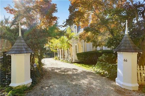 Welcome to the epitome of Victorian charm in the heart of New Canaan! Described by Philip Johnson as the finest example of Romanesquoid architecture in this part of the country, this lovely 1872 Victorian home is a testament to timeless elegance, fea...