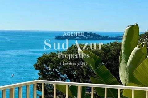 Charming contemporary style house, located in EZE, with panoramic sea views over the bay and Cap Ferrat. Divided into 3 levels, it is composed as follows: -Entrance on the upper level, fully equipped kitchen open to a spacious living room with a larg...