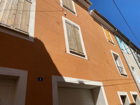 For sale Charming village house of 84 m2, located 2 steps from the village square, completely renovated On the ground floor An entrance, a garage for bicycles or motorcycles with water point of nearly 21 m2, roller shutter, a room currently used as a...