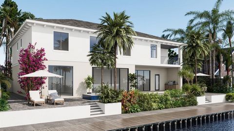 Presenting 4140 NE 23rd, a Coastal Contemporary waterfront masterpiece nestled in the charming seaside city of Lighthouse Point. Anticipated for completion by the end of spring 2024, this exquisite Waterfront Property boasts 85 feet of prime frontage...