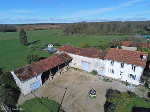 Beautiful four-bedroom farmhouse on just over 3 acres with lovely views, numerous outbuildings and a lovely swimming pool. The property is located in a small hamlet between Mansle and Saint-Claud where all amenities are found. A very comfortable proe...