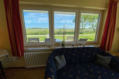 Haus Weidblick with a wide view - only 12 minutes to the sea Bungalow in a secluded location in Wangerland with a view of pastures, meadows and the distance.