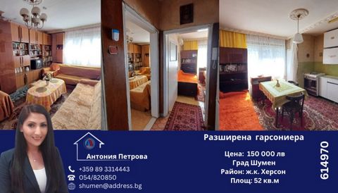 Call now and quote this CODE: 614970 Description: EXCLUSIVE OFFER. BRICK extended studio with an area of 52 sq.m. in Kherson J.C. The apartment is located on the SECOND floor, facing south. It is allocated to a kitchen with a dining area, a living ro...