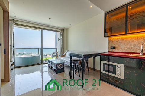 Best Deal!! Direct Sea view unit with Jacuzzi Introducing a Luxury Modern Unique Design 1 Bedroom Condominium For Sale, Just Minutes Away from Jomtien Beach in a Pet-Friendly Project. Unit Detail :  1 bedroom, 1 bathroom Living area of 39 Sq.m. Fully...