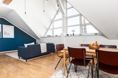 Free bi-weekly apartment cleaning included! Penthouse apartment on the famous Kastanienallee in the heart of Berlin’s most energetic neighborhood. Close to Weinbergspark, Mauerpark, Kulturbrauerei, Oderberger Strasse, and many more great places in th...