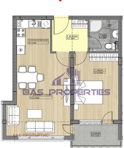 Ref. 01988 NO COMMISSION FROM THE BUYER! We present to your attention a studio in a new building with Act 15 in kv. Friendship 2. The apartment has the following layout: entrance hall, dining room with kitchenette, two rooms, bathroom with toilet and...