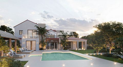 Stunning new villa under construction in Las Brisas One of Marbella`s finest villas on the market, in the prestigious Las Brisas of Nueva Andalucia. This impressive 983m2 villa sits on a gigantic 2560m2 plot, completely private and featuring an incre...