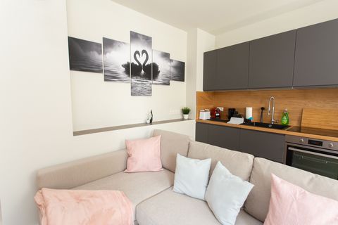 Herzlich Willkommen in unserer neuen Premium Wohnung in Zwickau! Du residierst in einer gemütlichen 1-Raum-Wohnung mit Netflix, WLAN, Doppelbett, einer Schlafcouch, Küche und schönem Badezimmer. Das Apartment sticht besonders mit hochwertigem und mod...