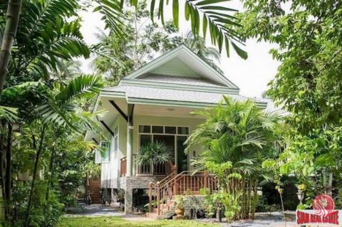 A nicely laid out two bedroom home in a tropical setting is for sale in the Ao Nang area of Krabi. The home is surrounded by lush green gardens and offers an extra large private swimming pool. There is a big living room, dining area and western kitch...