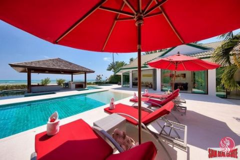 This exclusive four bedroom Koh Samui villa with plenty of indoor and outdoor space to relax sits directly on the secluded Hua Thanon beach, an unspoilt and pristine area of the island. This luxury property enjoys stunning views to the sea, mesmerizi...