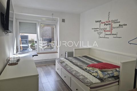 Zagreb, Maksimir, Rendićeva, studio apartment for sale in the basement of NKP 25 m2. It consists of one room, bathroom with toilet, kitchen, terrace and storage room. It is sold furnished and equipped. Electric heating. Neat property. Public transpor...