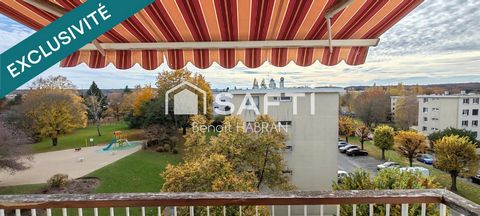 Appartement 80m2, 4 pièces, 2 chambres, cave, garage