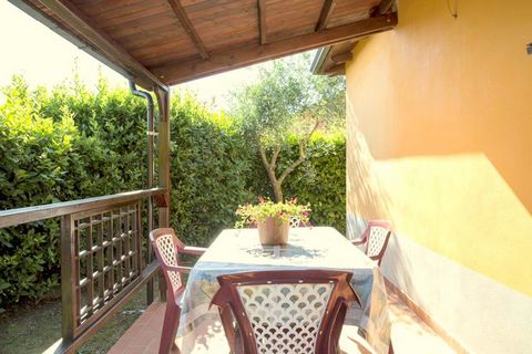 This cosy holiday home is situated in Montebello di Fondo. Ideal for a family, it can accommodate 4 guests and has a living-bedroom. It has a shared swimming pool and private terrace for you to rejuvenate and relax. The forest lies 100 m from holiday...