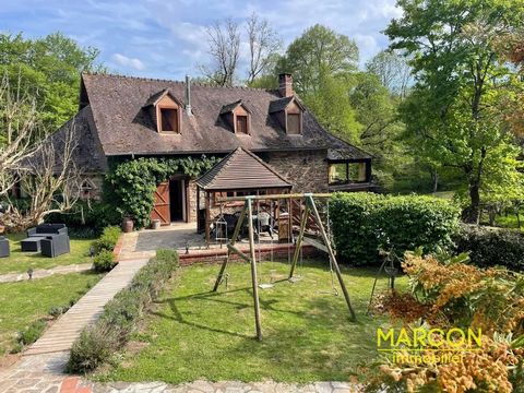 MARCON IMMOBILIER - CREUSE EN LIMOUSIN - REF 88022 - DUN LE PALESTEL AREA - MARCON Immobilier offers you this charming property in a bucolic setting, feet in the water, consisting of a residential mill, a house and a swimming pool. The mill still has...