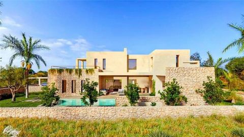 Marratxí. Brand new. Newly built detached villa with swimming pool on a plot of approximately 850 m2. The house consists of an area of 338m2 approx., distributed over 2 floors with a rustic modern style. The ground floor consists of a living room, la...