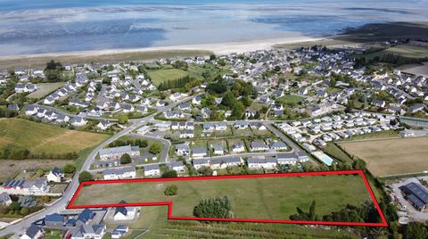 To be discovered! A few steps from the magnificent bay of Mont Saint-Michel, build your house, in the Jardins de la Baie housing estate in Hirel. Lot No 4: Serviced plot (Water/Electricity/Internet) of 400m2 Geohazard Information:https:// ... /