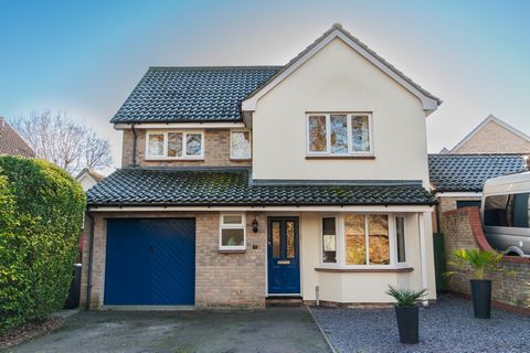 WRIGHTS WAY Occupying a cul-de-sac position on Wrights Way, this delightful detached four bedroom family home provides good size accommodation across two floors. It has a pleasant and secure rear garden, integral garage and a driveway providing off-r...