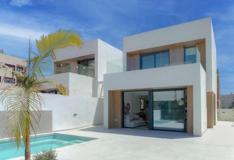 NEW BUILD VILLAS IN AGUILAS New Build residential of beautiful villas in Aguilas. Villas located in an exclusive residential zone that offers a pleasant and calm area connected at the same time by walking with the beach (4 minutes), Juan Montiel Mari...