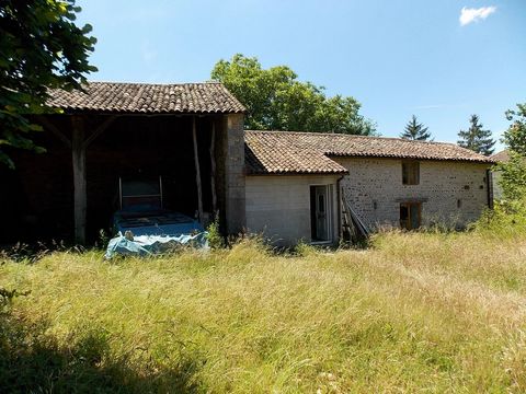 Looking for a small building project ? Attractive stone barn with an attached hanger to convert (subject to permissions), located in a hamlet a short drive to the popular market town of Civray. Outline planning permission granted in 2023. Some interi...