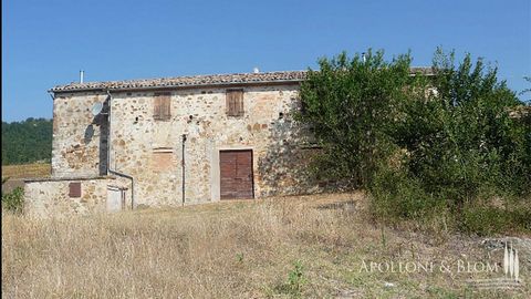 Farmhouse to be renovated with annex and land for sale in Todi, Perugia. A few kilometers from one of the most famous villages in green Umbria, Todi, there is this large stone and brick farmhouse in a vast estate. Easily accessible via a road shaded ...