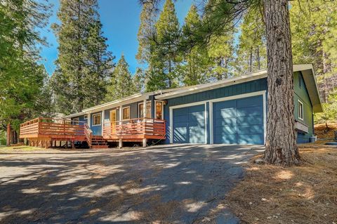 Introducing the turnkey cabin you've been dreaming of! Step into relaxation and natural beauty with an expansive front deck offering stunning treetop views and ample space to soak up the sun. This single-level gem nestled in the mountains boasts 3 be...