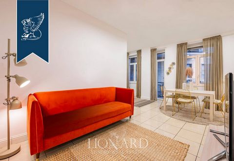 In Milan's vibrant San Babila district, this charming 110-sqm flat on the sixth floor of a modern building is for sale. Its prime location offers easy access to historical monuments and luxury boutiques. Residents can explore the city's won...