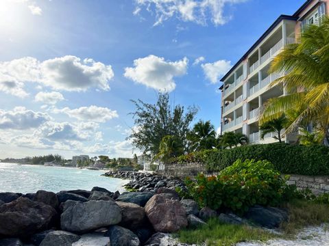 Located in Maxwell. Idyllically located on a pristine sandy beach on Barbados’ popular South Coast, this 2300 sq ft beachfront apartment is designed to maximise the gorgeous ocean views across Oistins Bay towards Atlantic Shores and the Lighthouse. S...