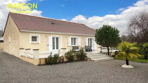 MARCON Immobilier - Creuse in Limousin New Aquitaine, Area 10mn from GUERET - Réf 88247 Your MARCON Immobilier agency offers this single-storey detached house of 100m² built in 2012. The plot has a total surface area of 877m² and is mostly gravelled,...