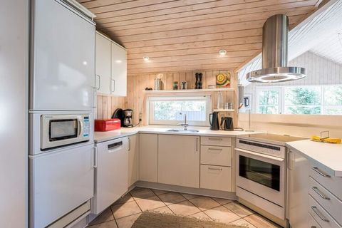 Beautiful, charming and spacious cottage that has all modern aids. The cottage has a nice large kitchen, which is in open connection with the living room. In the middle of the living room, where the ceiling slopes, is a wood-burning stove, which at a...