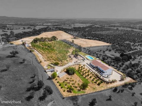 5 bedroom farm with outdoor and indoor pool - 6.2 hectares Quinta da Boa Vista has in its name the best business card for this Alentejo region. With a unique touch in some details such as the small forest of Paulónias, the riding arena with Olympic m...